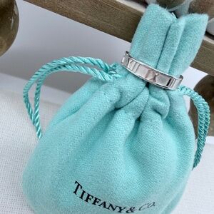 New Tiffany & Co Atlas Band Ring in Silver, Sz 5